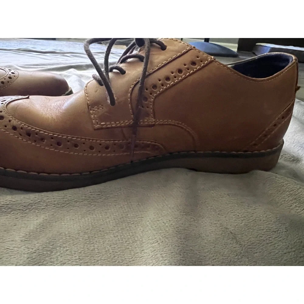 Sperry Top-Sider Mens 8.5M Brown Leather Wingtip Oxford‎ Shoes
